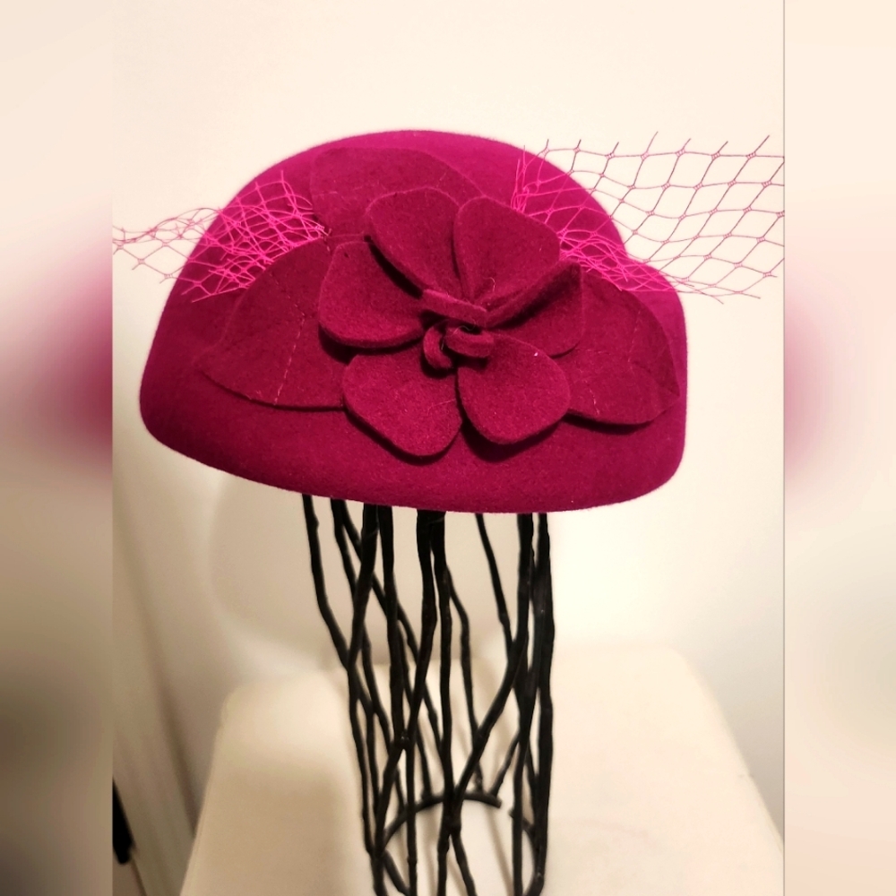 Vintage Wool Cloche bucket hat